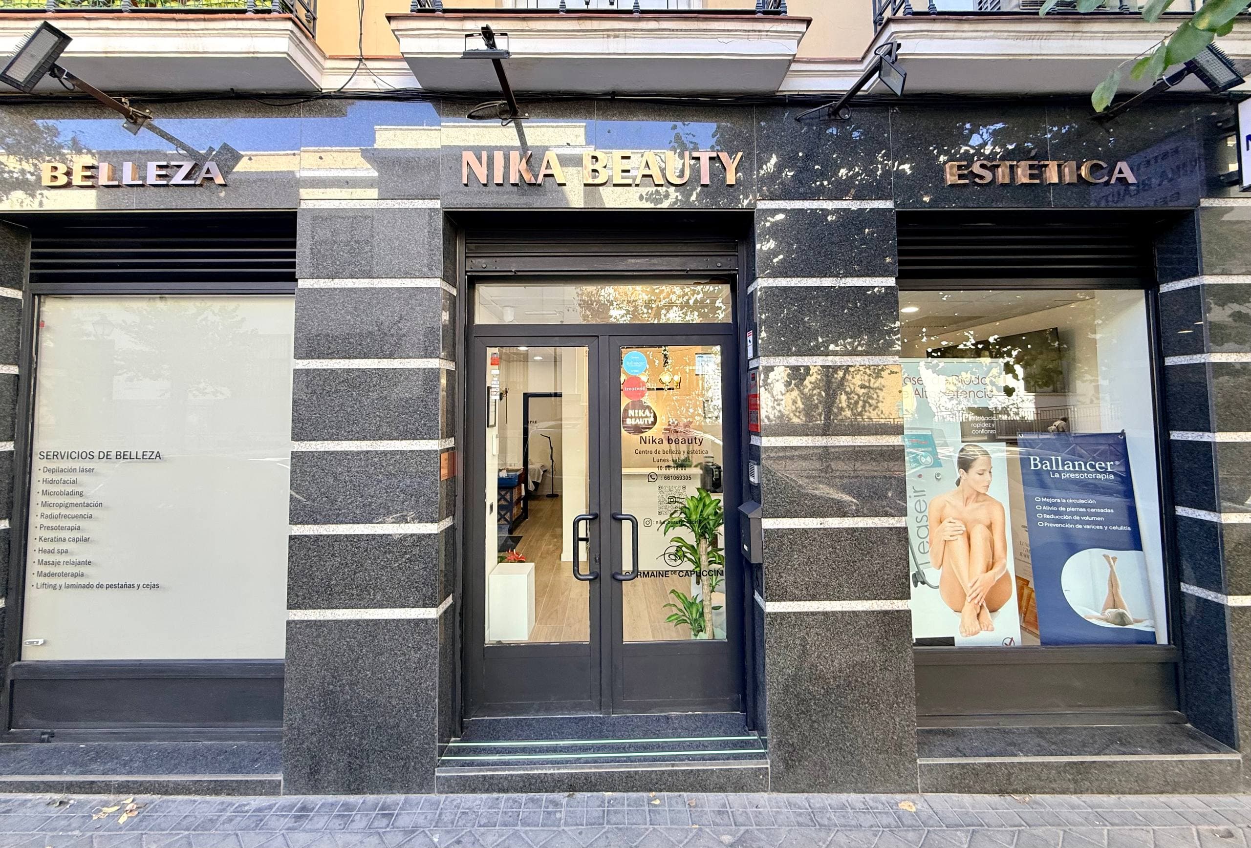 Nika Beauty storefront in Madrid